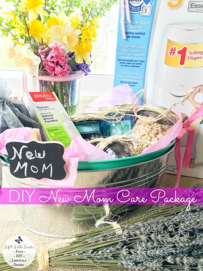 DIY New Mom Care Package - Mother's Day+New Mom Gift Ideas