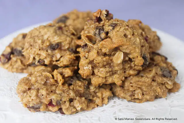 Oatmeal Raisin Cranberry Cookies pile