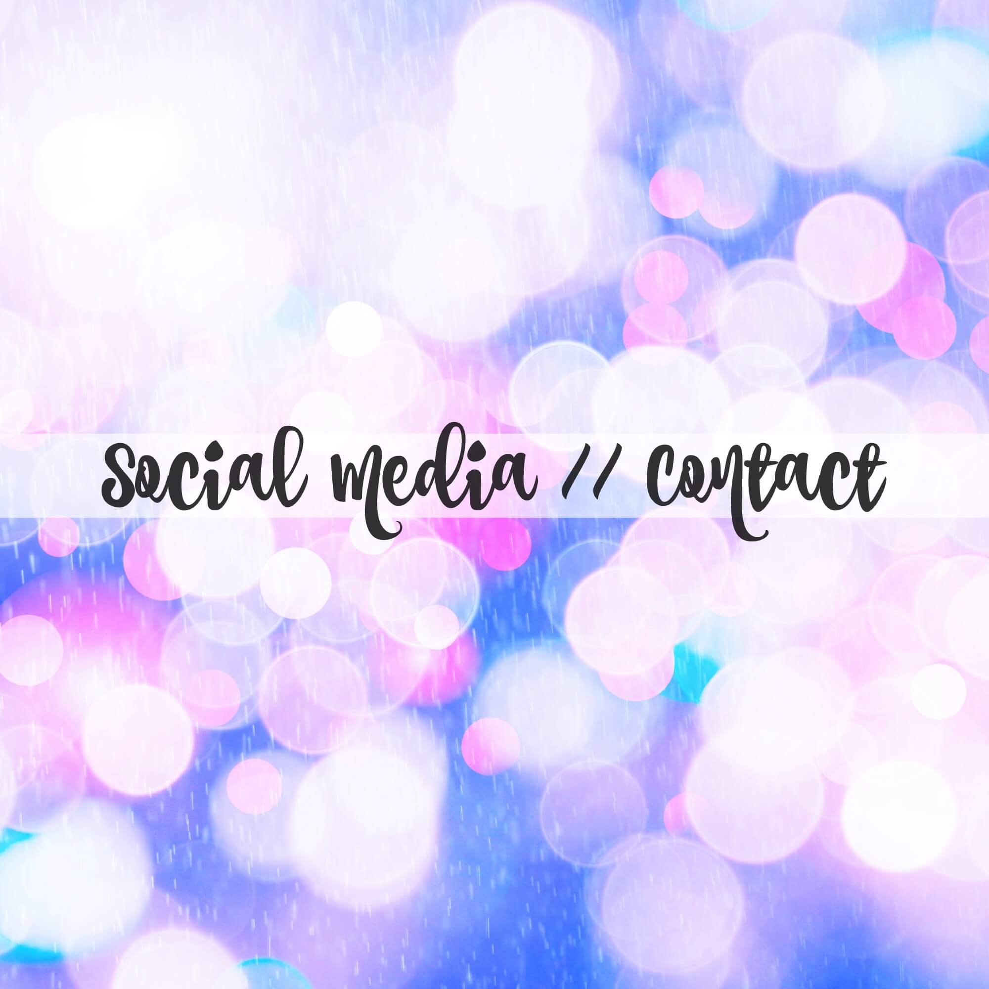 Social Media // Contact | Life's Little Sweets