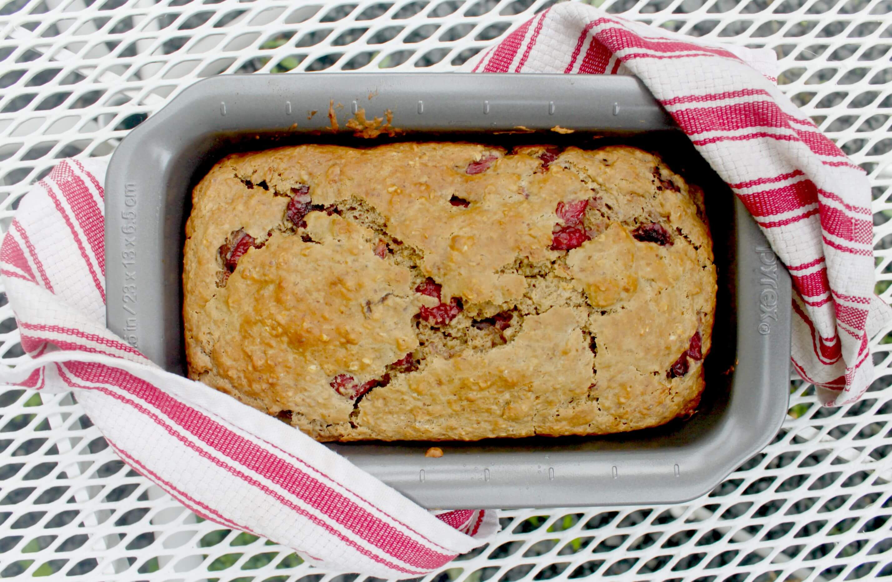 Oatmeal Cherry Quick Bread Wrapped