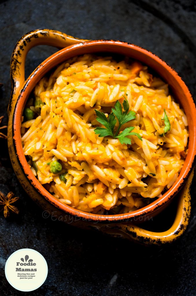 Pumpkin With Orzo Pasta from Easy Baby Meals