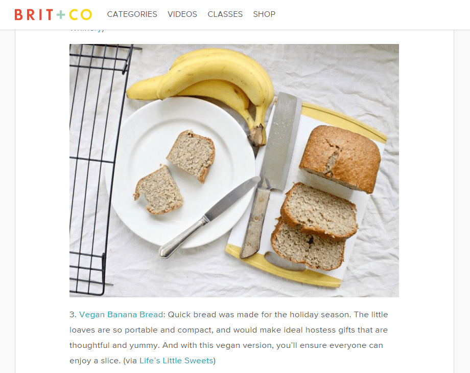 Brit + Co : The Top 9 Surprising Health Food Trends According to Google by Kate Thorn featuring Vegan Banana Bread by Sara Maniez at Life's Little Sweets