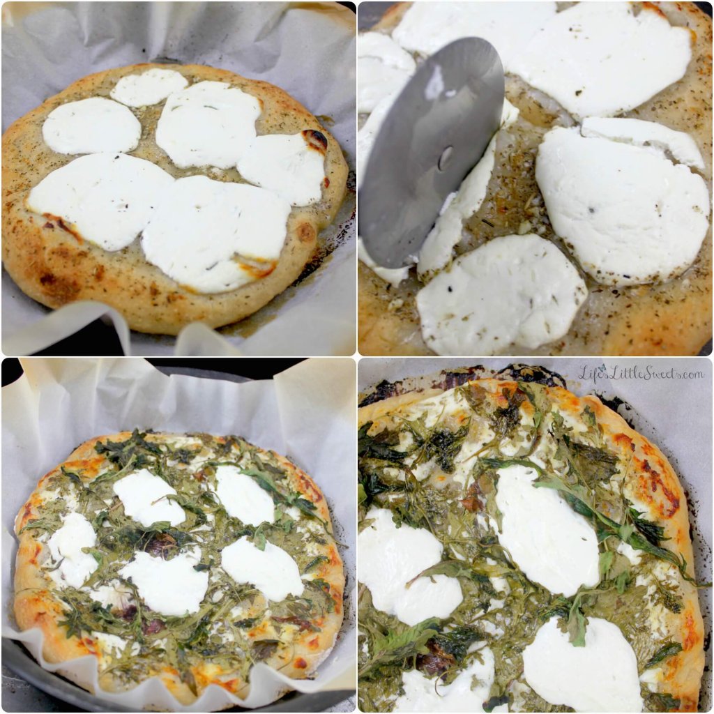 5-Ingredient White Pizza collage cooked