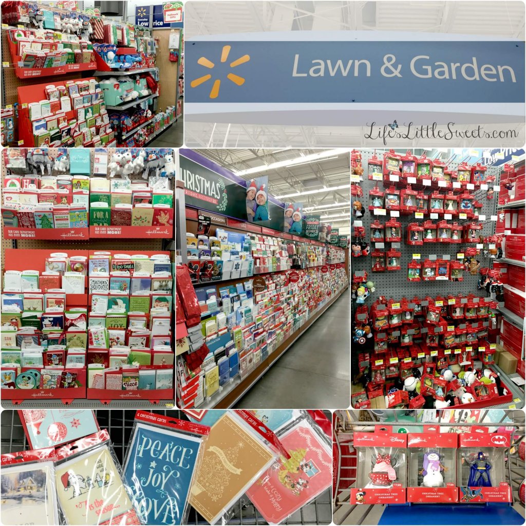 DIY Christmas Garland and Greeting Card, shopping for the materials at Walmart