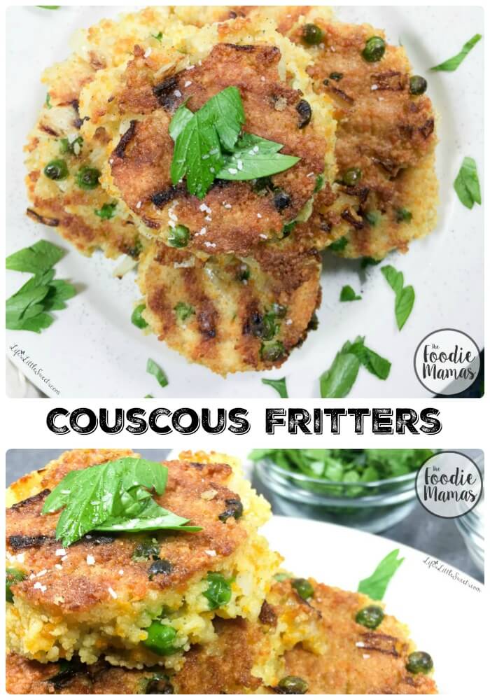 FoodieMamas 2015 and 2016 Recipe Roundup | Couscous Fritters #FoodieMamas from Life's Little Sweets #lifeslittlesweets