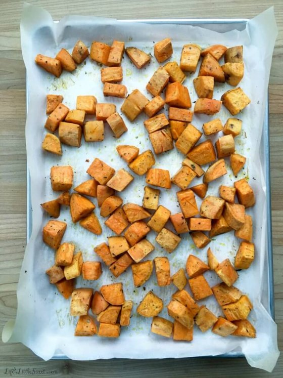 Herbes de Provence Roasted Sweet Potatoes Life's Little Sweets
