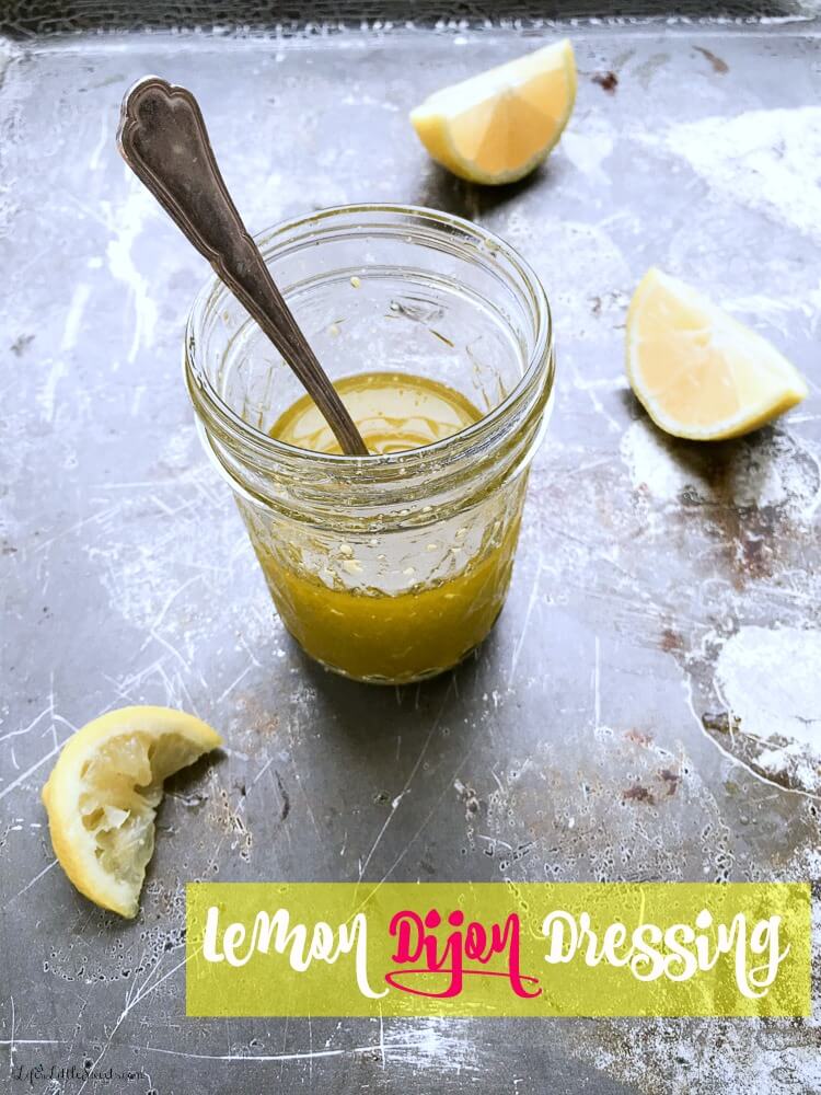 Lemon Dijon Dressing is easy as 1-2-3! Make this simple, 5-ingredient, mason jar salad dressing or marinade and you will think twice (or not at all!) about store-bought salad dressing again!