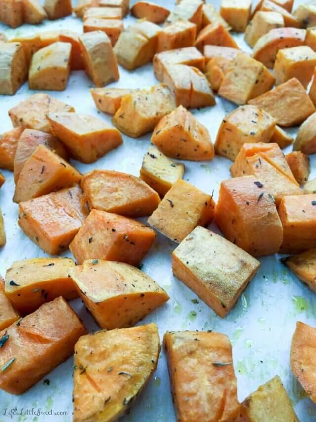 Herbes de Provence Roasted Sweet Potatoes Story