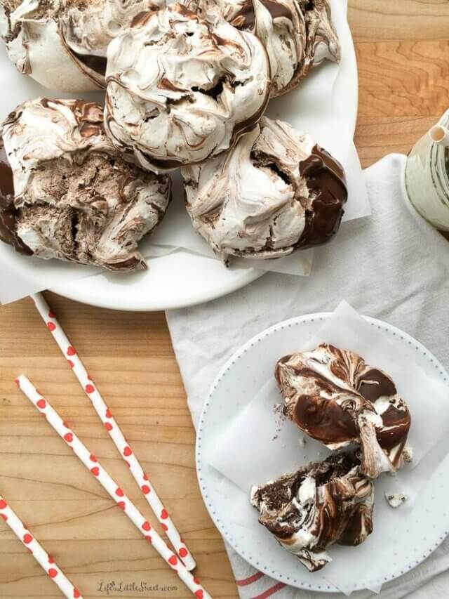 Chocolate Swirl Meringue Cookies Story
