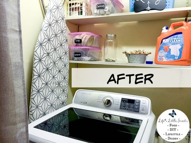 Spring Cleaning: How to Reorganize Your Laundry Room - A Before and After-Have you done your Spring cleaning yet? March 20th is the first day of Spring and with it, we will cast away the winter woes of colds, lethargy and dark skies. Spring cleaning is a pro-active way of changing your environment in a positive way. Here are 3 easy steps on exactly how to do that and 6 ways of styling with a case study: my laundry closet! #ad #TryMembersMark #CollectiveBias