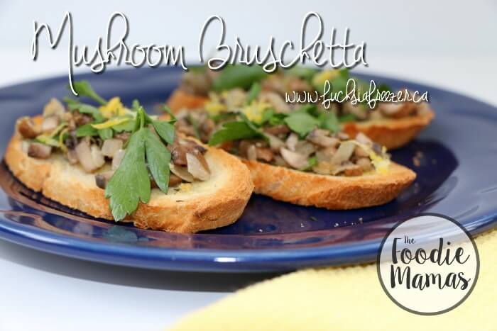 Mushroom Bruschetta - Kaitie Lawlor | Fuchsia Freezer