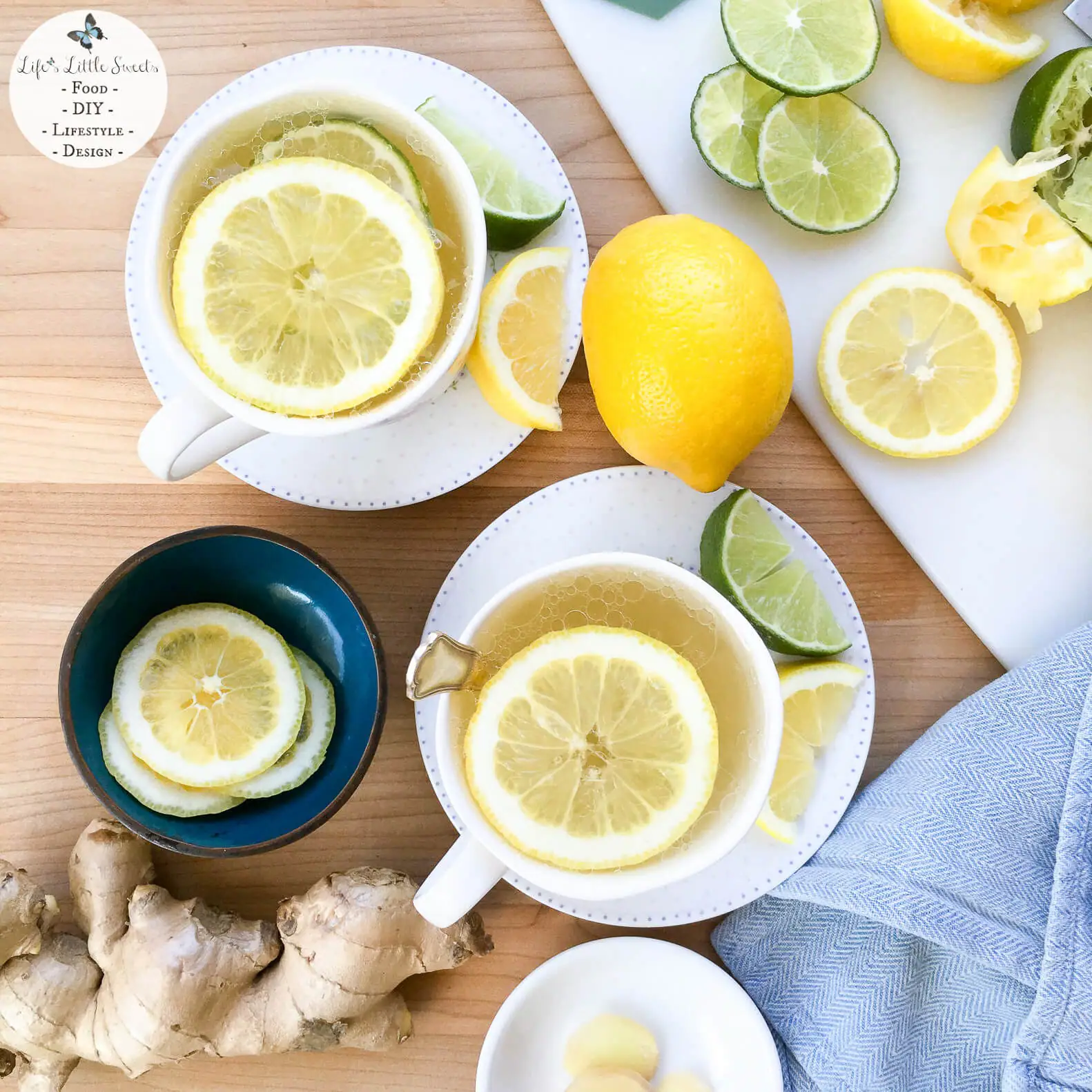 Citrus Honey Ginger Tea is an invigorating, fresh, hot, tea drink to help banish winter health woes and it is our go-to cold & flu remedy.