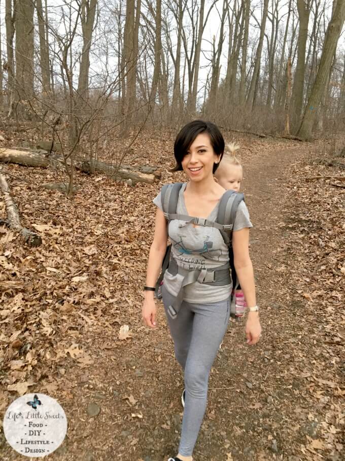 Babywearing and Hiking in the Woods - Get Your Mommy Mojo Back After Having A Baby! I share my 6 tips and share my personal experience after having a baby. I also share about how Centrum® Vitamints and Centrum® MultiGummies helps me maintain my Mommy Mojo. Check out a video on Walgreens’ partnership with Vitamin Angels too! #ad #EssentialVitamins #CollectiveBias