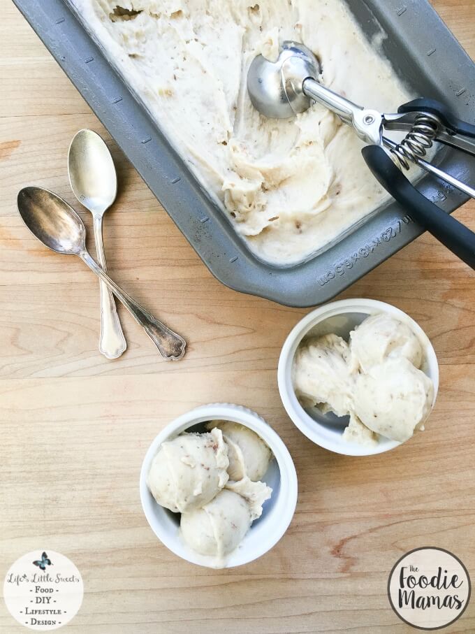 1 Ingredient Banana Ice Cream is a delicious, guilt-free, frozen, fruit treat to eat until your heart's content! Check out all of June's #FoodieMamas Frozen Treats recipes in the recipe round up