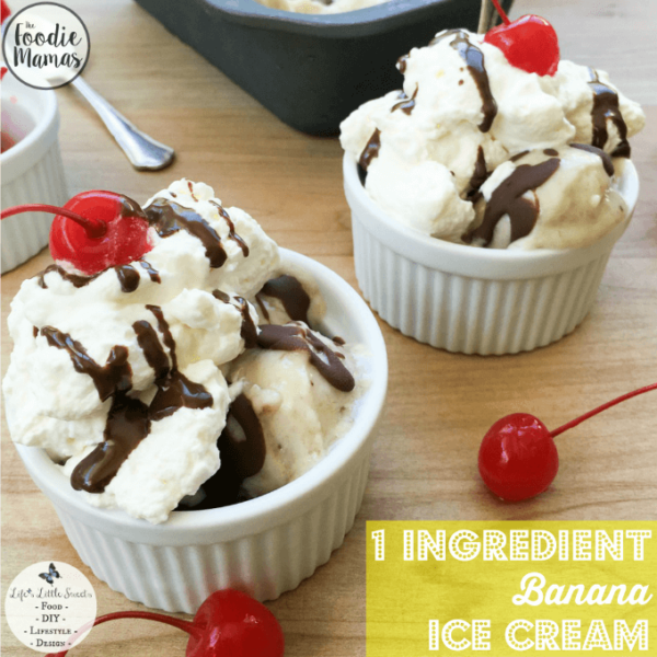 1Ingredient Banana Ice Cream (Banana Swirl) Life's Little Sweets