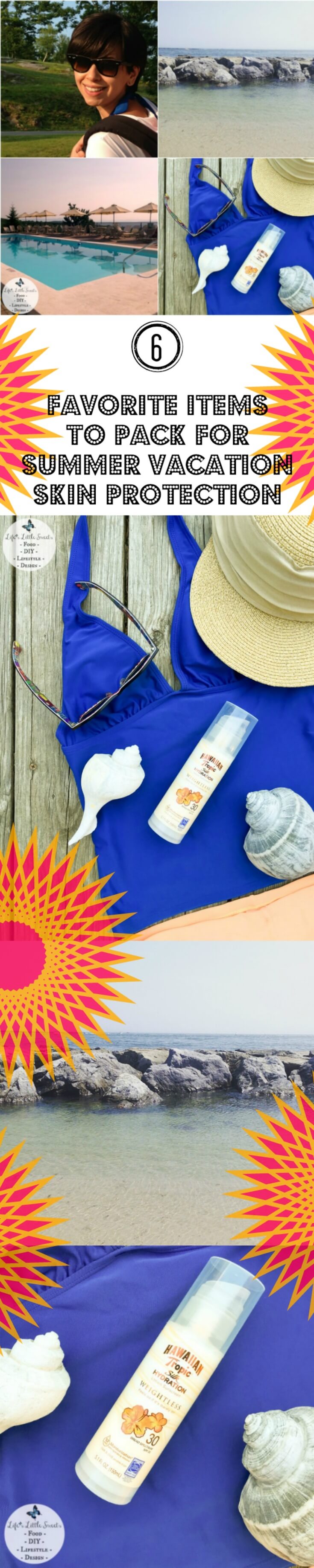 Here are 6 Favorite Items To Pack for Summer Vacation Skin Protection! Check out my favorite sun protection gear that I am bringing on my Summer vacation. I share New Hawaiian Tropic® Silk Hydration Weightless Lotion Sunscreen Pump as apart of what I will be packing for my Summer Vacation Skin Protection! Check out some photos of some of the places where I will be going! #CollectiveBias #ad #SummerSunCare