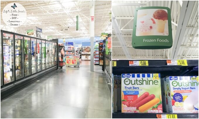 Outshine® Fruit and Veggie Bars at Walmart in the Frozen Foods area -This Homemade Chocolate Shell recipe is the perfect topping for any variety of cold desserts. With only 2 ingredients and 5 minutes to make - It goes especially well with Outshine® Fruit and Veggie Bars for a lip-smacking, fruity and delicious Summer treat or for any time of year! #ad #SnackBrighter #CollectiveBias