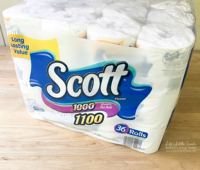 Check out these Bathroom Shelf Organization Ideas! Get motivated to clean up with a tutorial on how to organize your bathroom shelves. #ad #Scott100More #CollectiveBias