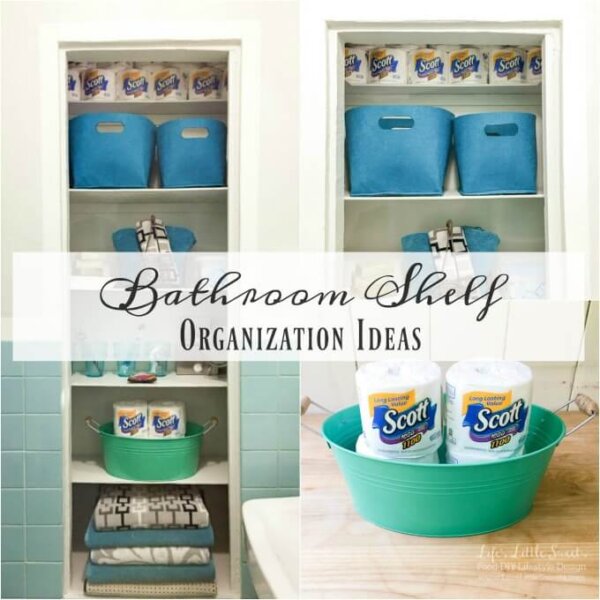 Bathroom Shelf Organization Ideas - Life's Little Sweets