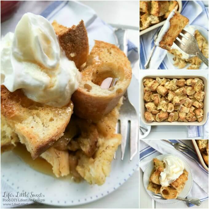 ??? Baked French Toast Casserole is made with 2 crusty French baguette loaves, and has all the delicious flavor and spices of French toast just in casserole form to feed a crowd! Assemble this the night before and toss it in the oven in the morning!
