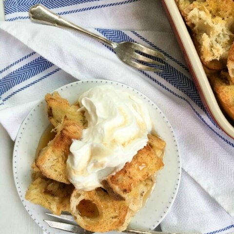 ??? Baked French Toast Casserole is made with 2 crusty French baguette loaves, and has all the delicious flavor and spices of French toast just in casserole form to feed a crowd! Assemble this the night before and toss it in the oven in the morning!