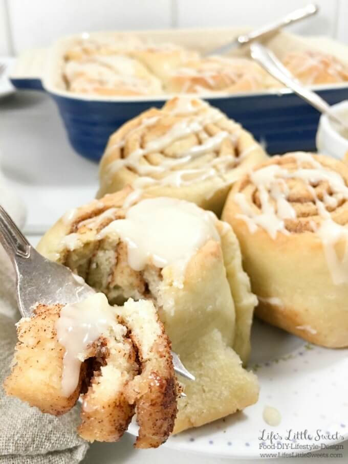 These delicious, Simple Homemade Cinnamon Rolls have 8 ingredients or less and are an easy recipe to approach making cinnamon rolls if you've never made them before. They are aromatic and also have vegan ingredient options too!