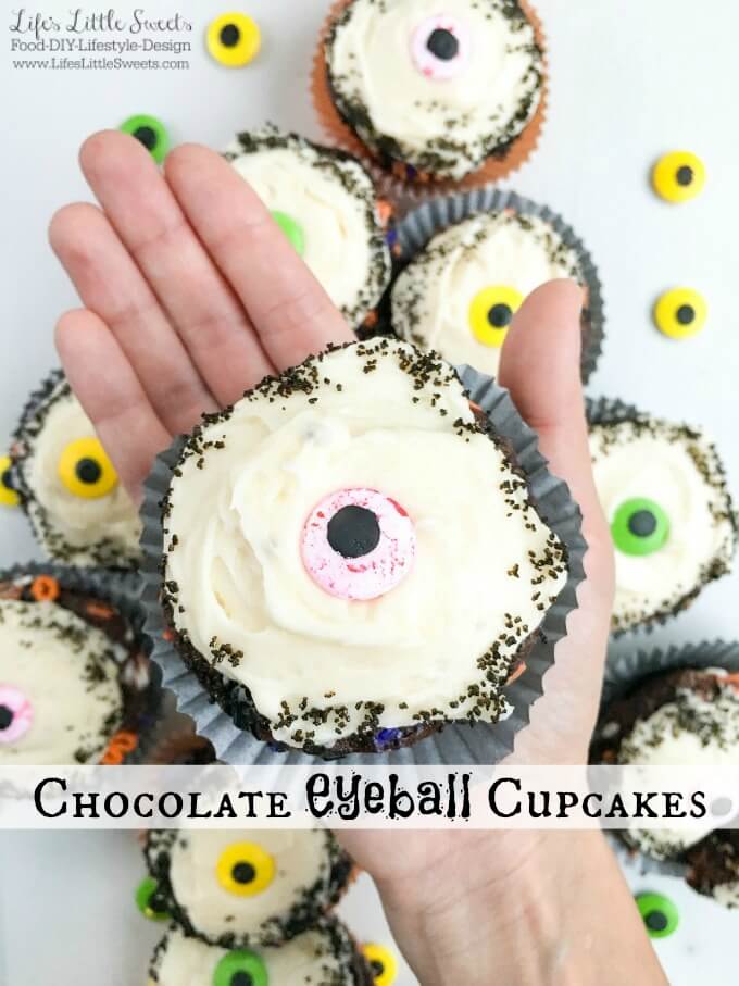 Chocolate Eyeball Cupcakes on SoFabFood #SoFabFood