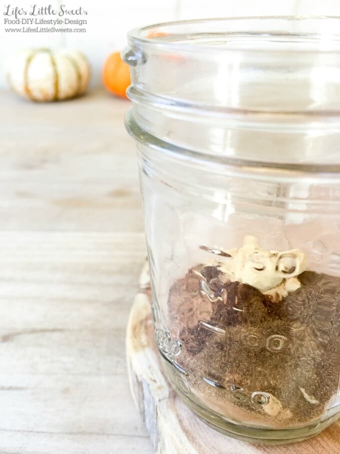 Pumpkin Spice Mix ingredients in a mason jar