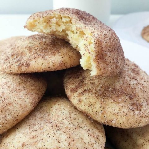 ? These Snickerdoodle Cookies have only 8 ingredients, and make the most aromatic, chewy and delicious cookies with crisp edges. They are such a satisfying and tasty cookie, expect them to be gone as soon as you make them!