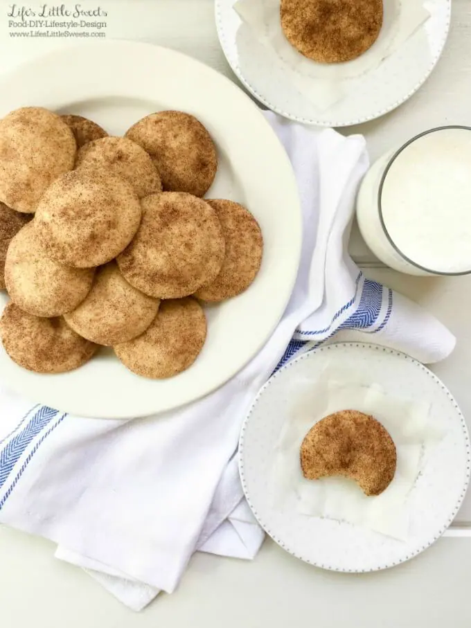 ? These Perfect Snickerdoodle Cookies have only 8 ingredients, and make the most aromatic, chewy and delicious cookies with crisp edges. They are such a satisfying and tasty cookie, expect them to be gone as soon as you make them!