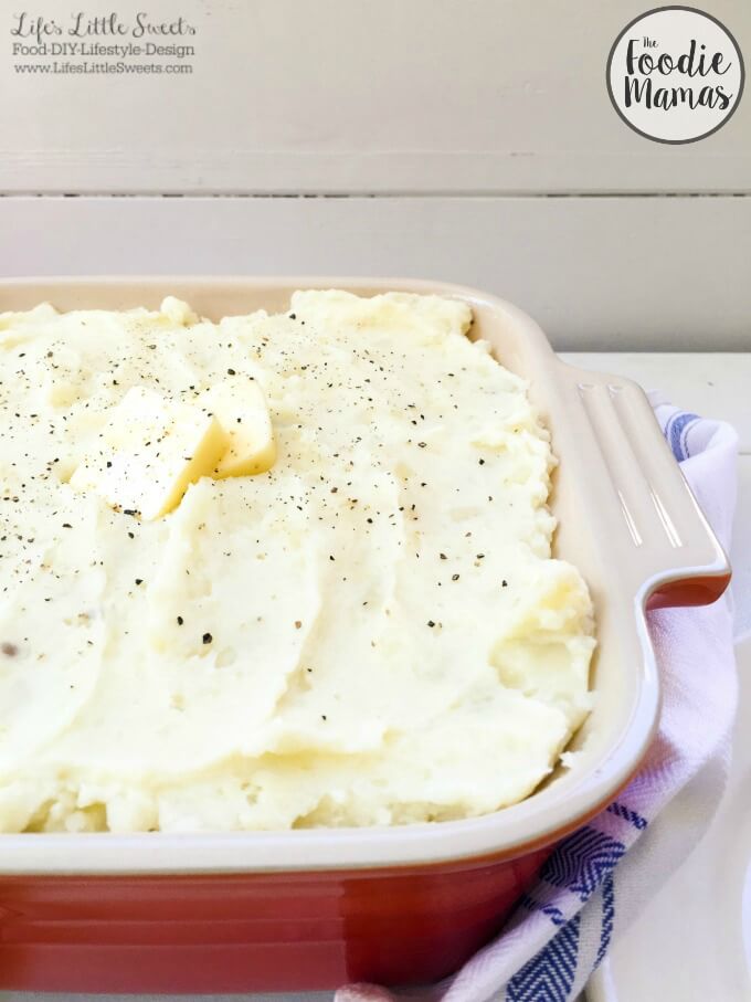 Homemade Mashed Potatoes | Sara of Life's Little Sweets - 14 Incredible Holiday Side Dish Recipes #FoodieMamas