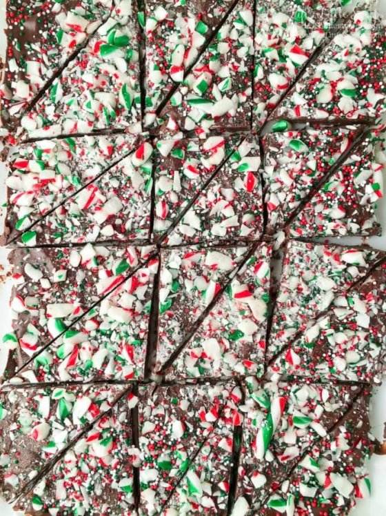 Easy Peppermint Candy Cane Chocolate Bark Life's Little Sweets