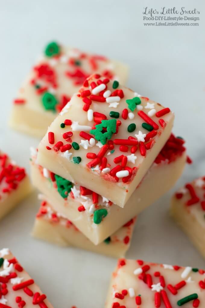 This White Chocolate Eggnog Fudge is so smooth, buttery and the perfect indulgence to enjoy yourself or give as a gift to someone special. It's infused with eggnog making it perfect for the Christmas & Holiday season! This recipe uses mini marshmallows making it an easy-to-make, quick fudge recipe.