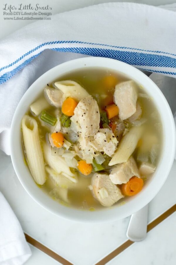 Soothing Ginger Garlic Chicken Noodle Soup - Life's Little Sweets