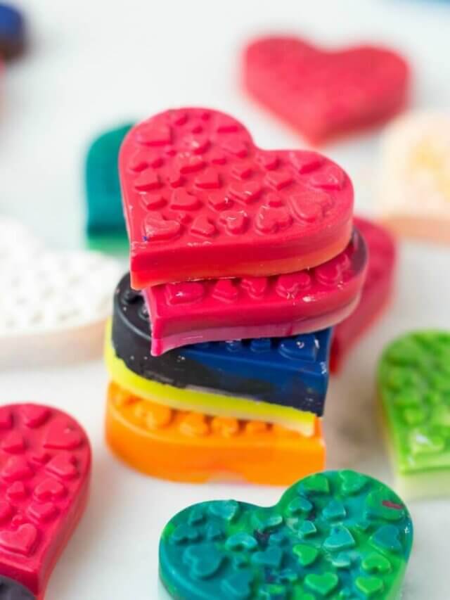 DIY Heart-Shaped Crayons Story