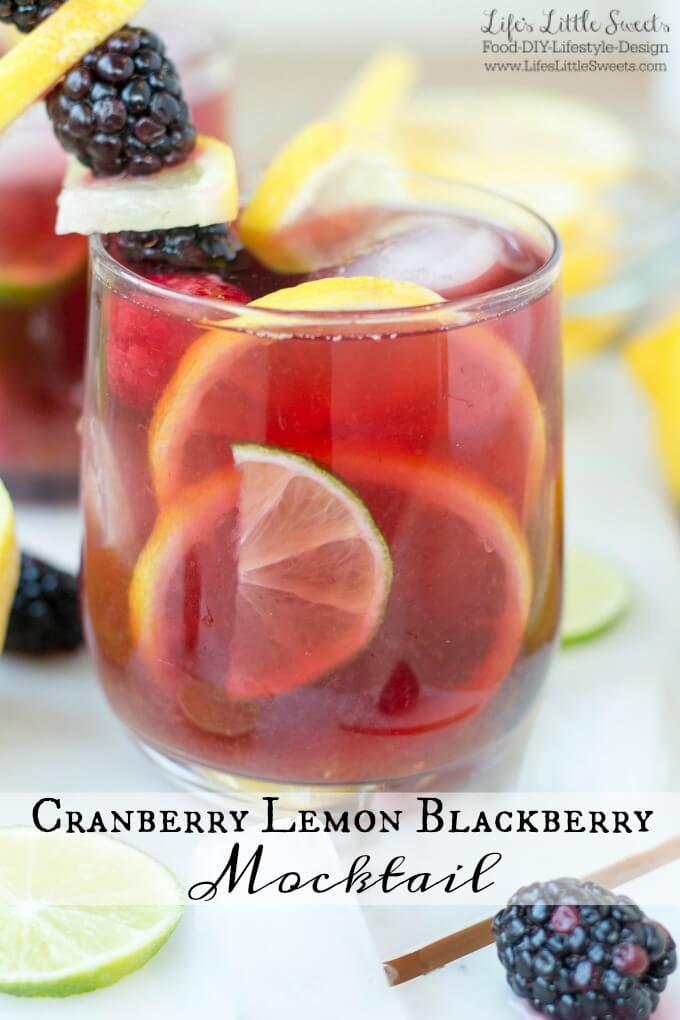 Cranberry Lemon Blackberry Mocktail