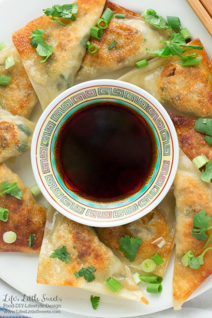 Vegetable Potsticker Dumplings (Steamed or Fried) are a flavor-packed and savory dumpling recipe. Enjoy them during Chinese New Year, game day, appetizer or dinner year round! #dumpling #potsticker #vegetable #wonton #Chinesefood