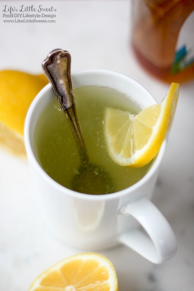 This Lemon Water With Honey recipe is perfect for having in the morning, in place or tea or coffee. Being both sweet and refreshing, it's a warm, soothing drink when you need it. (refined sugar free, vegan option using agave nectar)