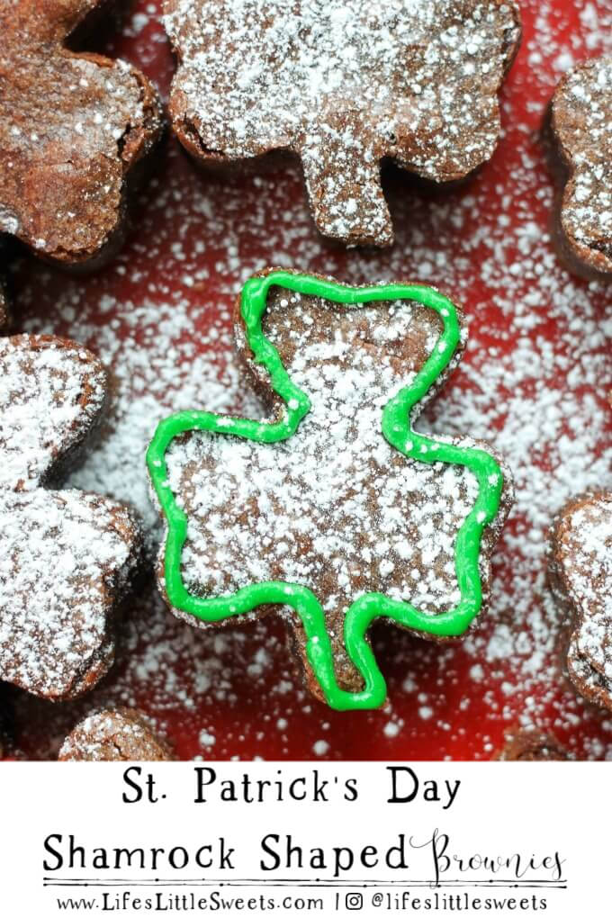 St. Patrick’s Day Shamrock Shaped Brownies