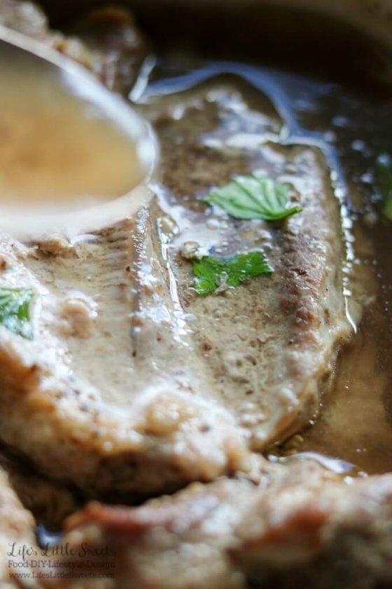Marinated Pork Roast with Wedge Salad and Baked Sweet Potatoes Dinner