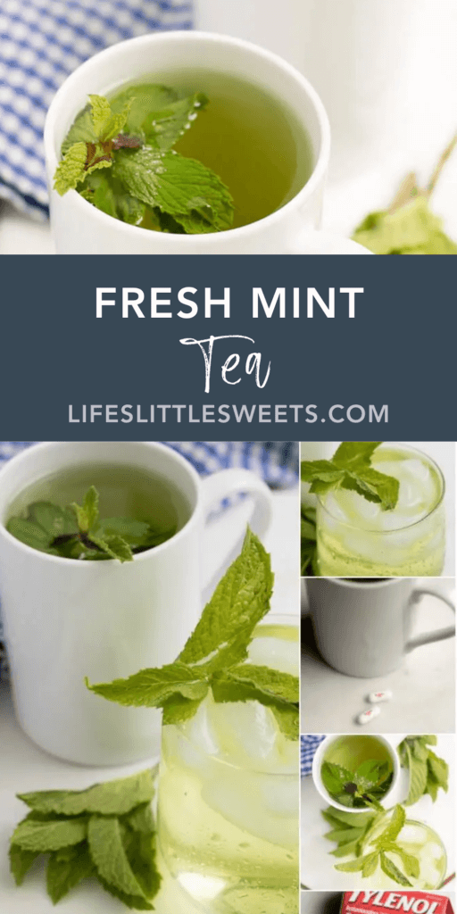 Fresh Mint Tea with text overlay