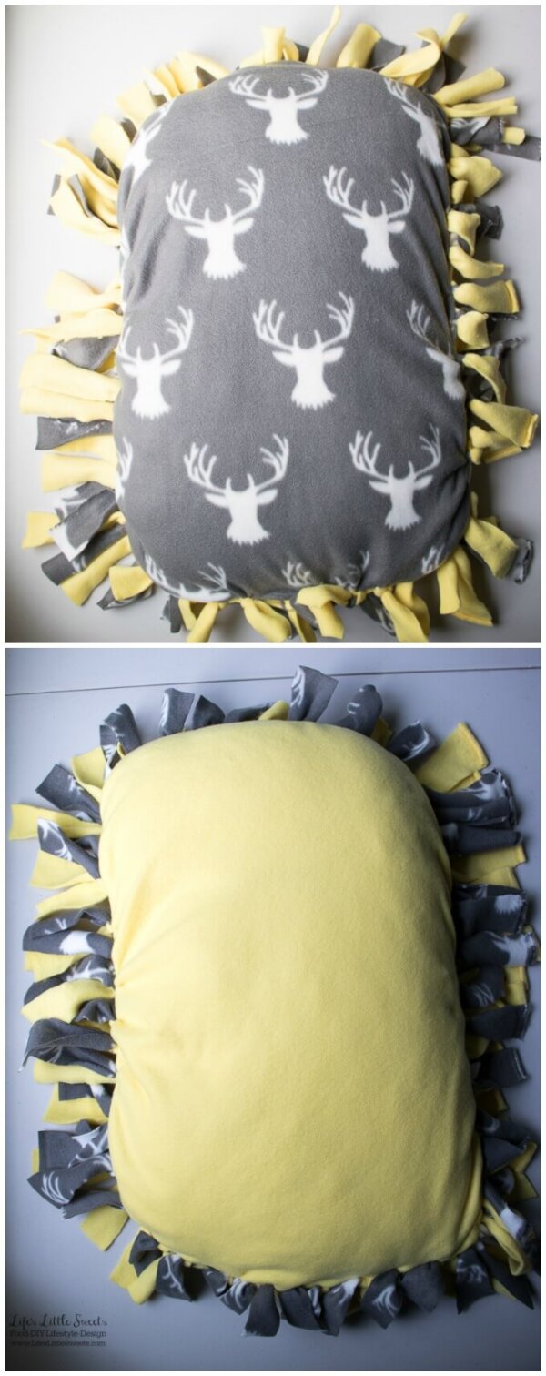 DIY NoSew Fleece Dog Bed Fleece, Standard Pillow Life's Little Sweets