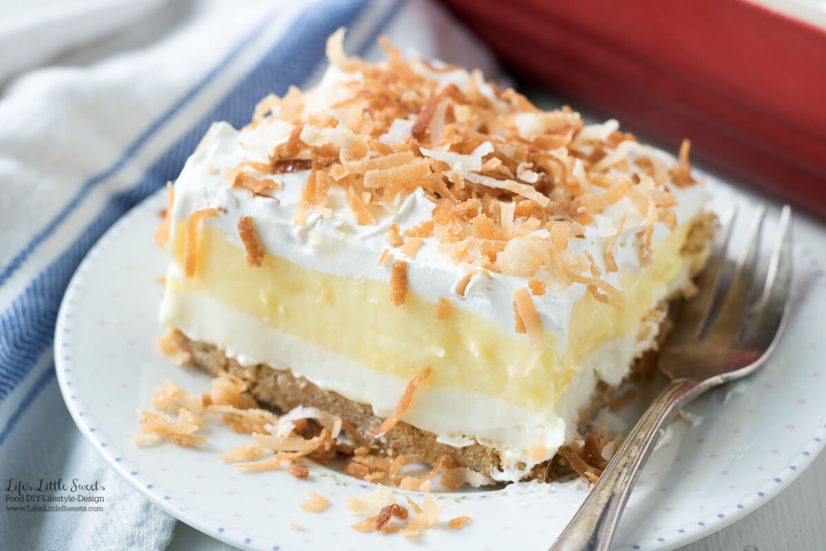Perfect Coconut Cream Lush Dessert Recipe Life's Little Sweets