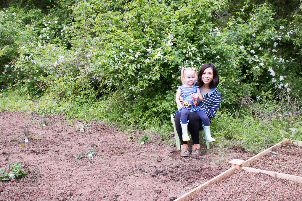 29. My daughter and I in our garden | Spring Garden Update Week of 5.22.2017 www.lifeslittlesweets.com
