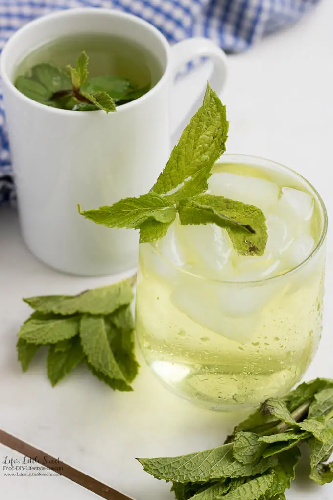 Fresh Mint Tea recipe www.lifeslittlesweets.com