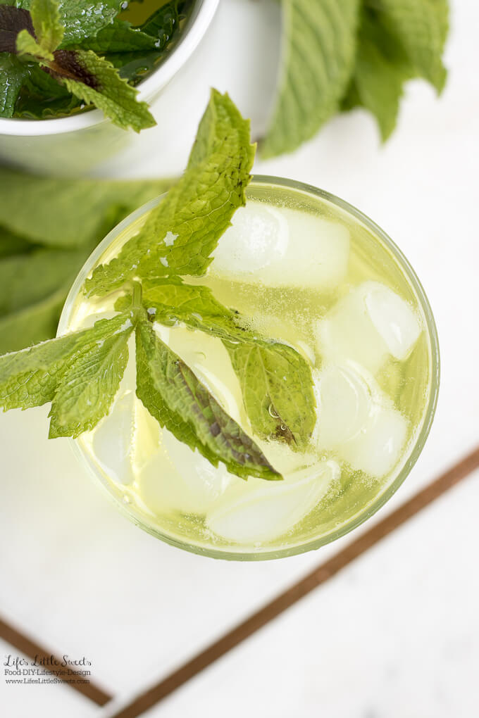 #Ad - A refreshing cold glass | This Fresh Mint Tea recipe is light, so easy to prepare and delicious to enjoy. All you need is fresh mint leaves, boiling water and a few minutes and then you can be some Fresh Mint Tea! Enjoy hot or cold. #ForWhatMattersMost #CollectiveBias @target @TYLENOL www.lifeslittlesweets.com #freshmint #tea #recipe #hottea #mint #minttea #icedtea