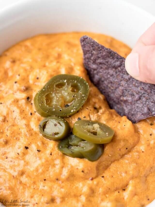 Slow Cooker Cheesy Queso Dip Story