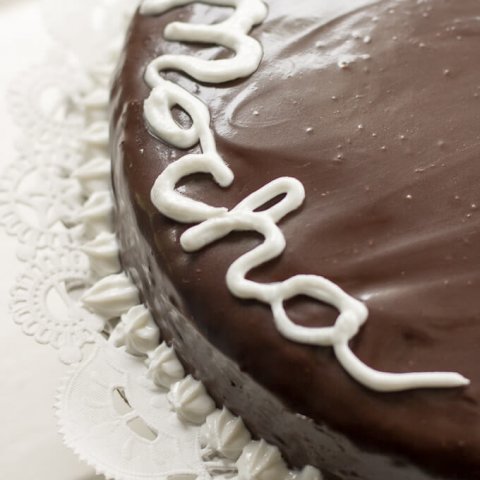 Single-Layer Mocha Ganache Cake Recipe www.lifeslittlesweets.com