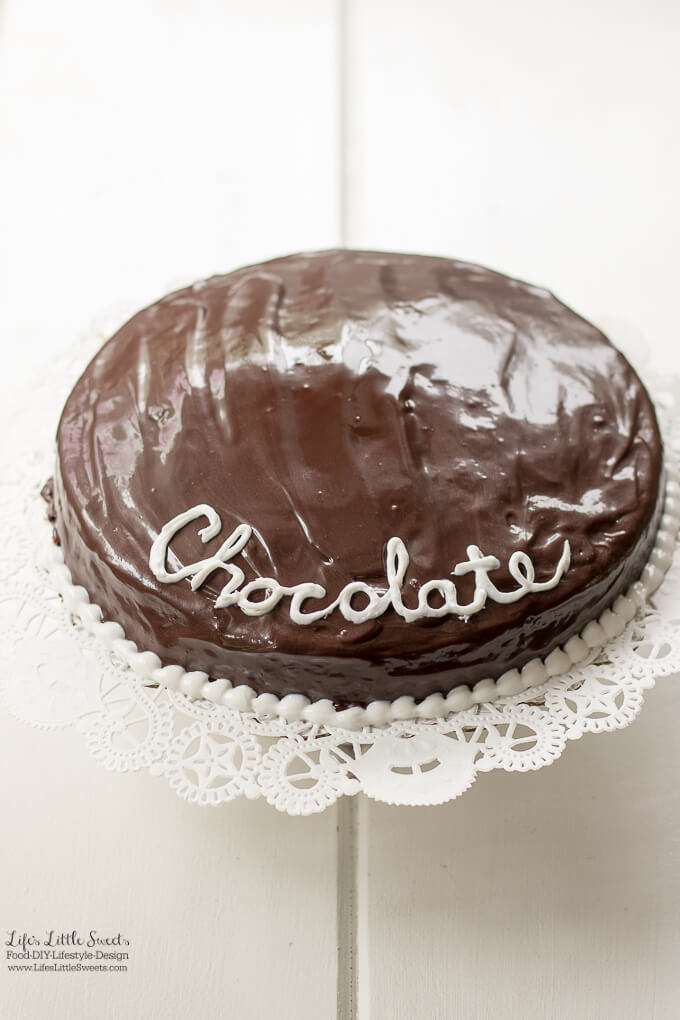 Delicious! | This Single-Layer Chocolate Ganache Cake Recipe is a from scratch cake recipe that is easy to make. Topped with creamy and smooth chocolate ganache, this cake recipe is perfect for any occasion. (12 slices) Recipe www.lifeslittlesweets.com