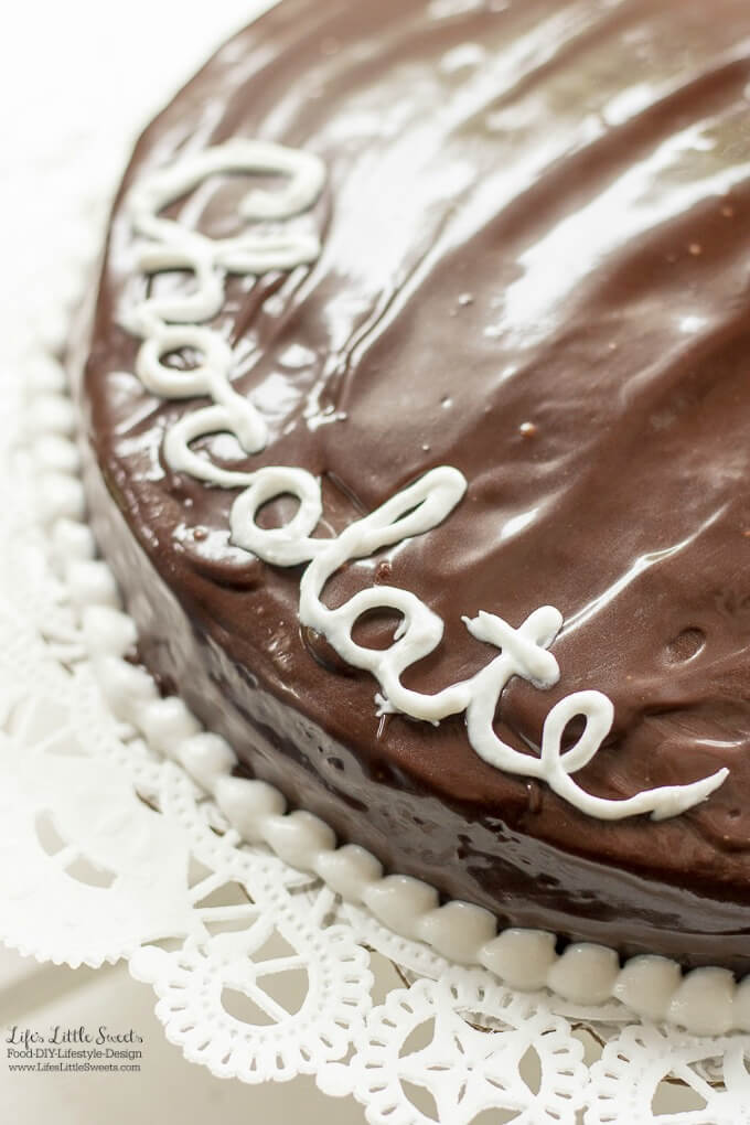 Single-Layer Chocolate Ganache Cake Recipe www.lifeslittlesweets.com